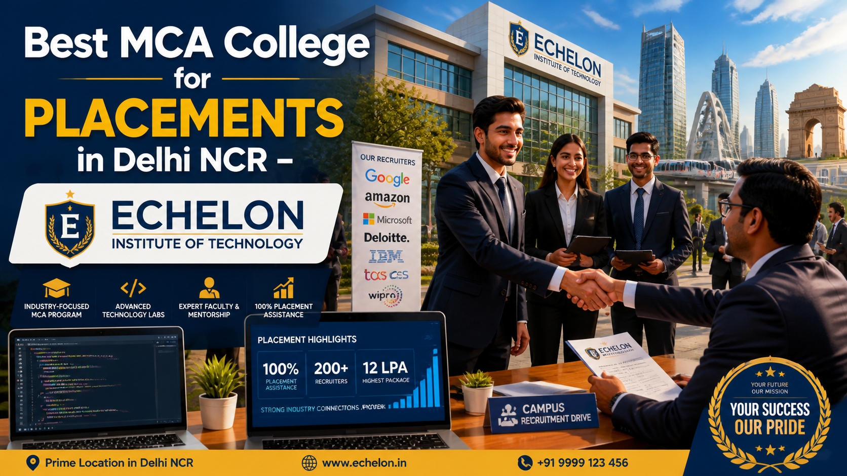 the best MCA college for placements in Delhi NCR