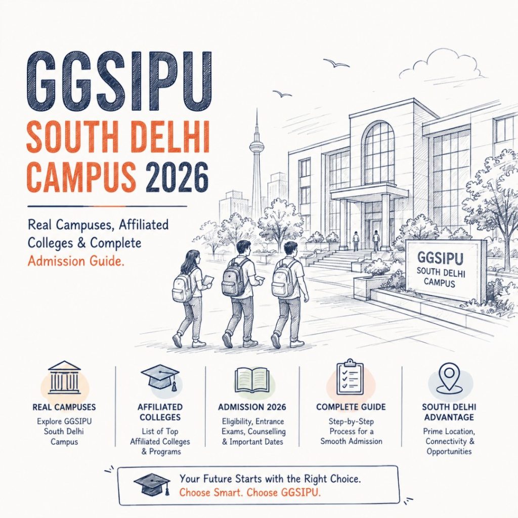 GGSIPU South Delhi Campus 2026 Real Campuses, Affiliated Colleges & Complete Admission Guide