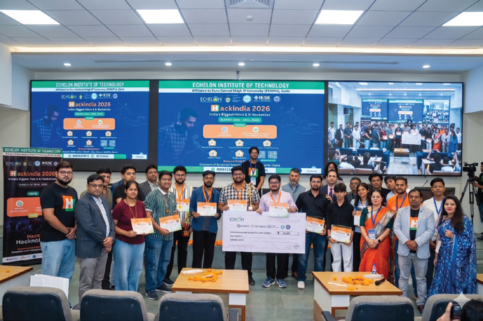 EIT hackathon winners and participants